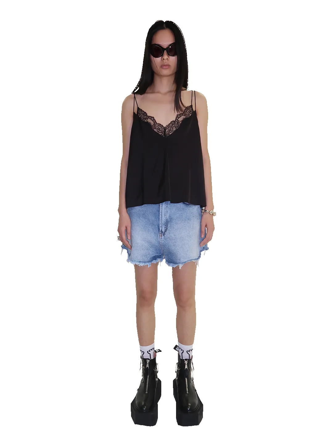 Denim Heart Shorts sold by Natasha Zinko product image thumbnail 4