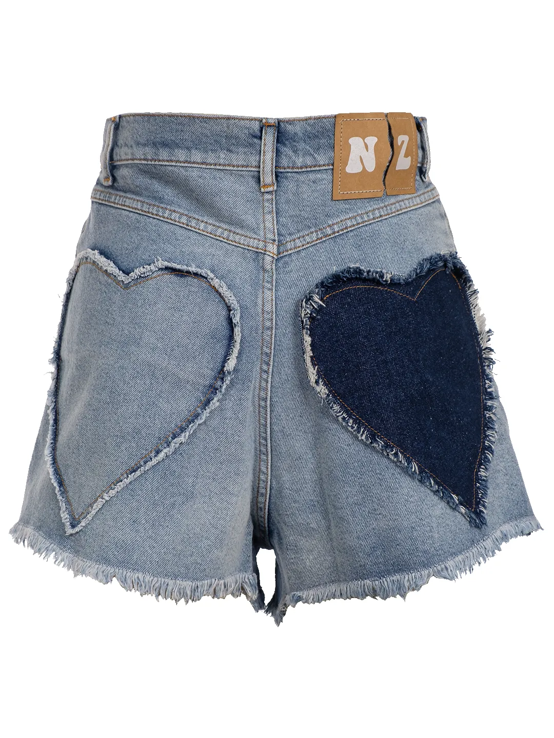 Denim Heart Shorts sold by Natasha Zinko product image thumbnail 3