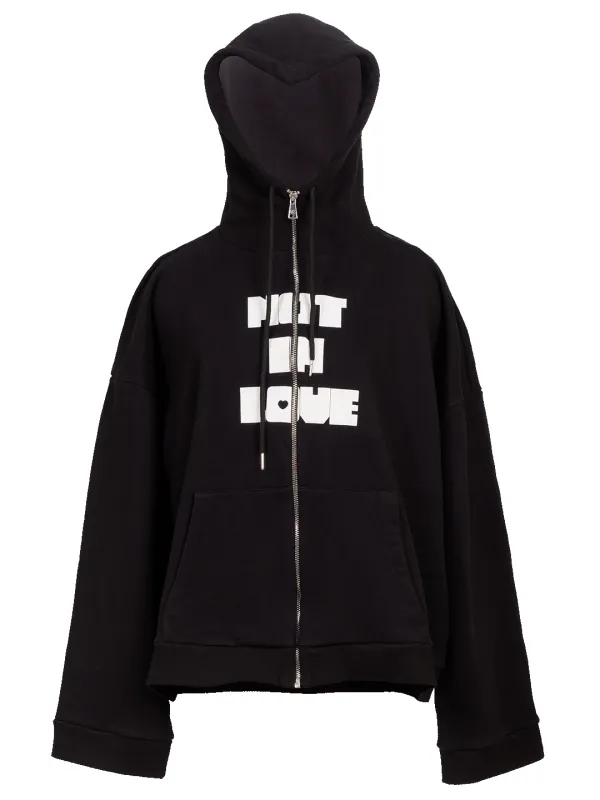 Not in Love Heart Hoodie sold by Natasha Zinko