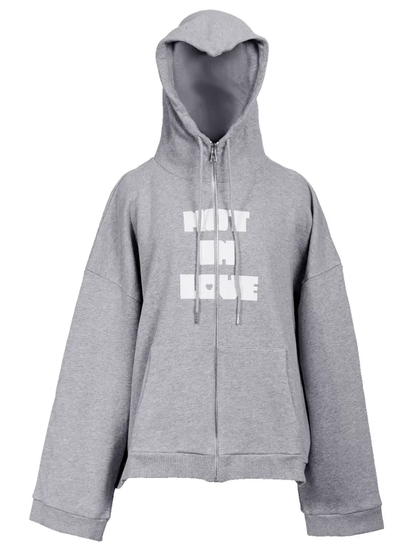 Not in Love Heart Hoodie sold by Natasha Zinko