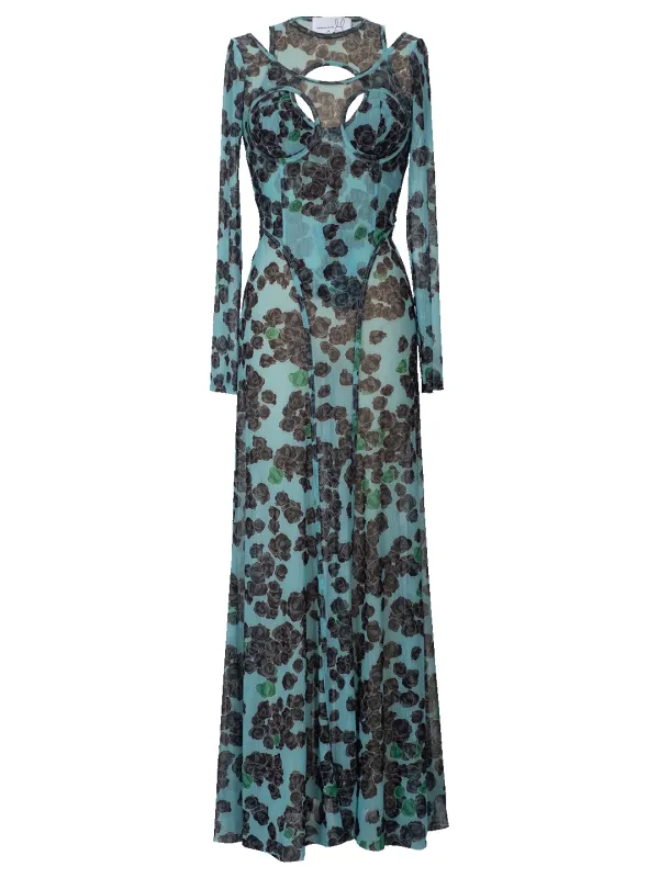 Cut-Out Gauzy Dress sold by Natasha Zinko