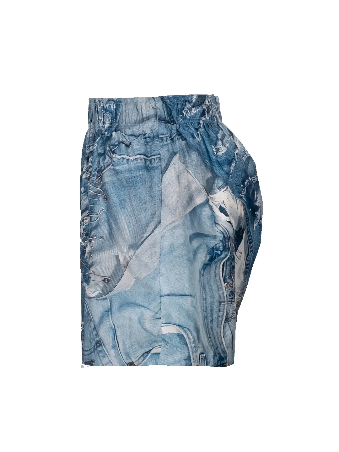 Denim Print Swim Shorts sold by Natasha Zinko product image thumbnail 2