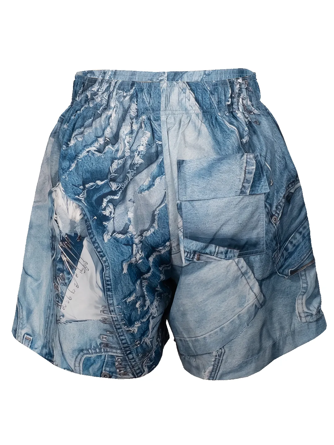 Denim Print Swim Shorts sold by Natasha Zinko product image thumbnail 3