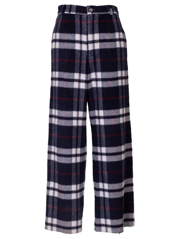 Checked Wool Trousers With Heart Pockets sold by Natasha Zinko