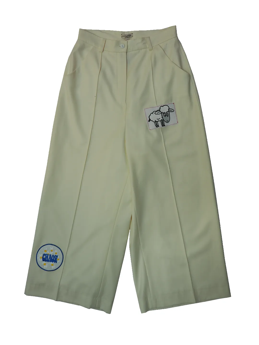 Upcycled Wool Low-waist Cropped Pants sold by Natasha Zinko