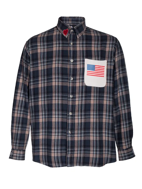 Anti Gun Plaid Buttoned Shirt sold by Natasha Zinko