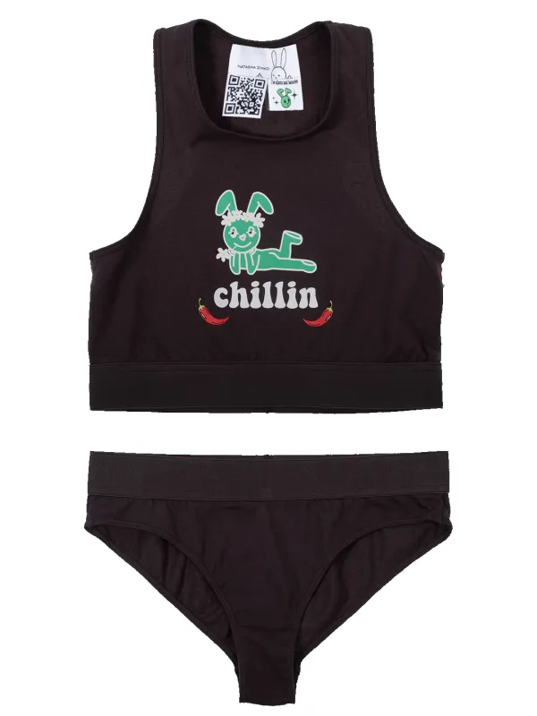 Chillin Crop Top & Panties Set sold by Natasha Zinko