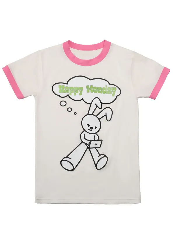 'Happy Monday' T-shirt sold by Natasha Zinko