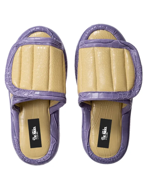 The Faux Leather Slides. sold by Natasha Zinko