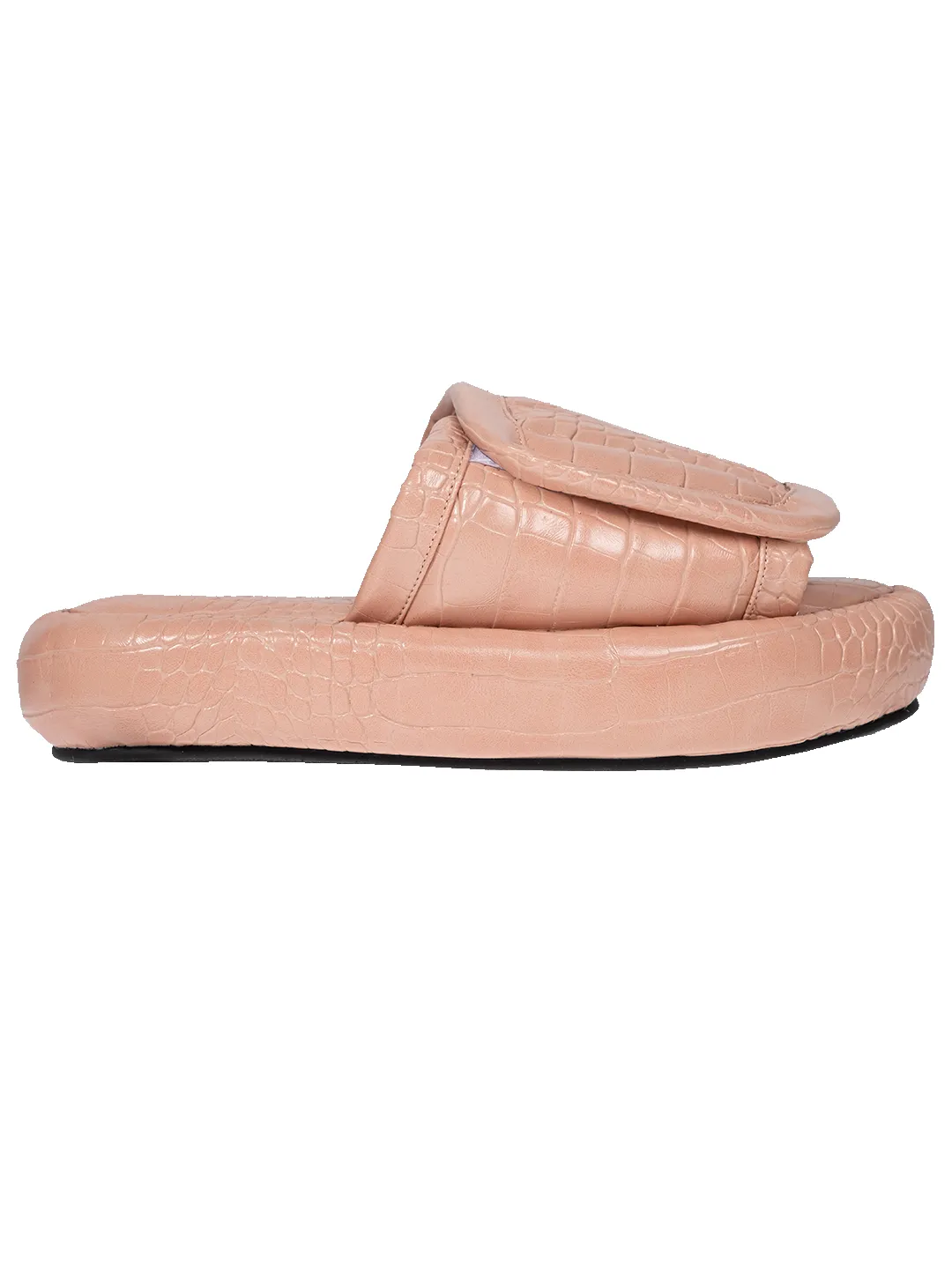 The Faux Leather Slides. sold by Natasha Zinko product image thumbnail 4