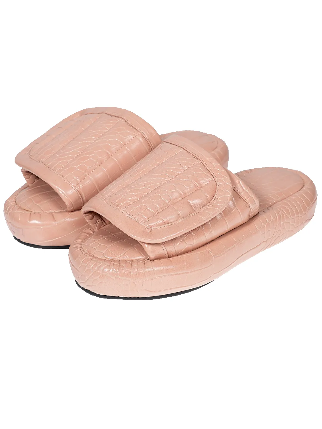 The Faux Leather Slides. sold by Natasha Zinko product image thumbnail 3