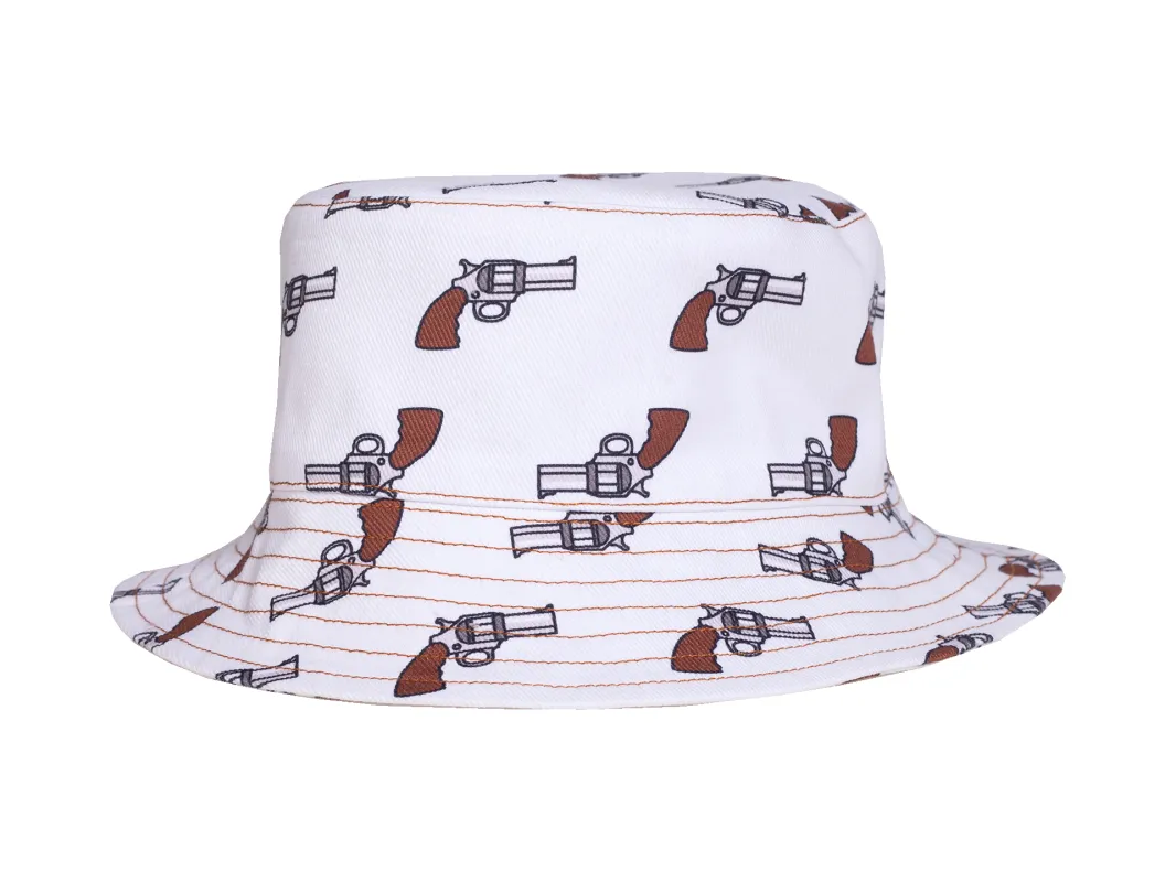 Guns-print Bucket Hat made by Natasha Zinko