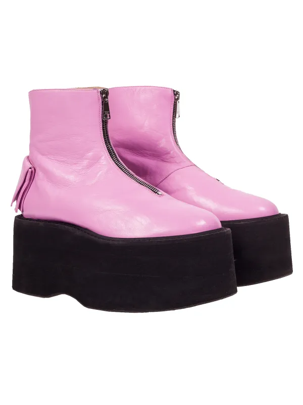 Zip-Front Boots made by Natasha Zinko