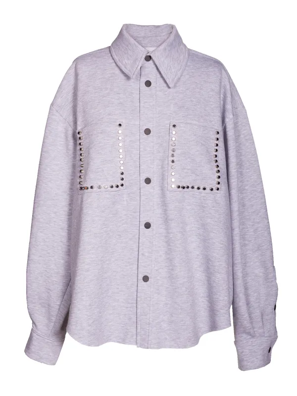 Grey Shirt With Spikes sold by Natasha Zinko
