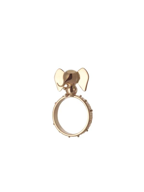 Gold Elephant Ring sold by Natasha Zinko
