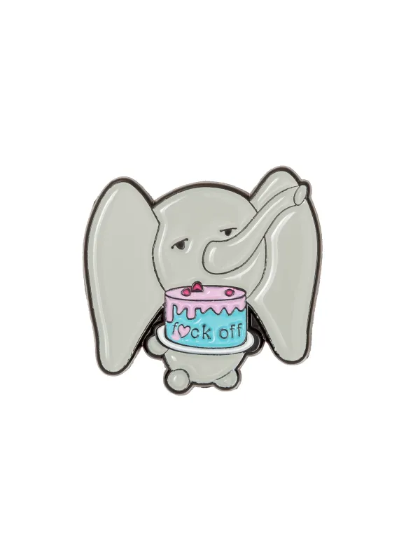 Elephant Enamel Pin sold by Natasha Zinko