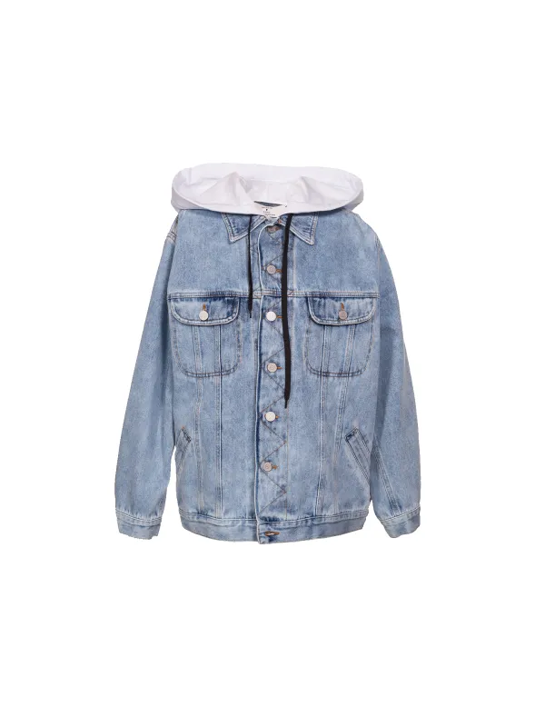 Hooded Trash Print On Back Jacket sold by Natasha Zinko