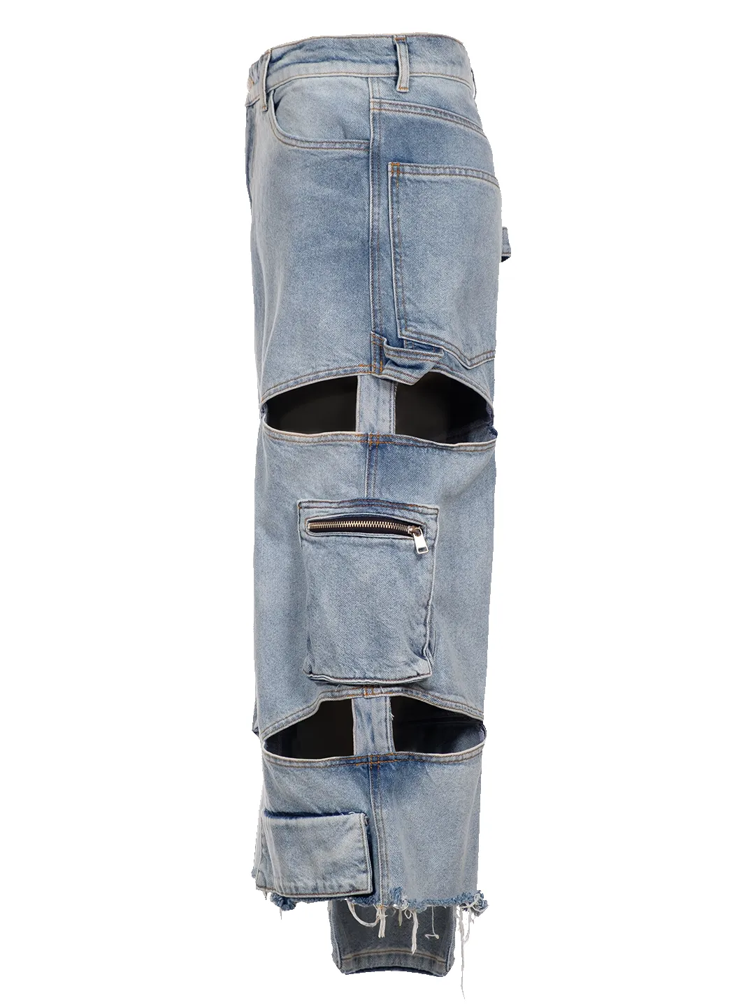 Denim Cargo Cut Out Shorts sold by Natasha Zinko product image thumbnail 2