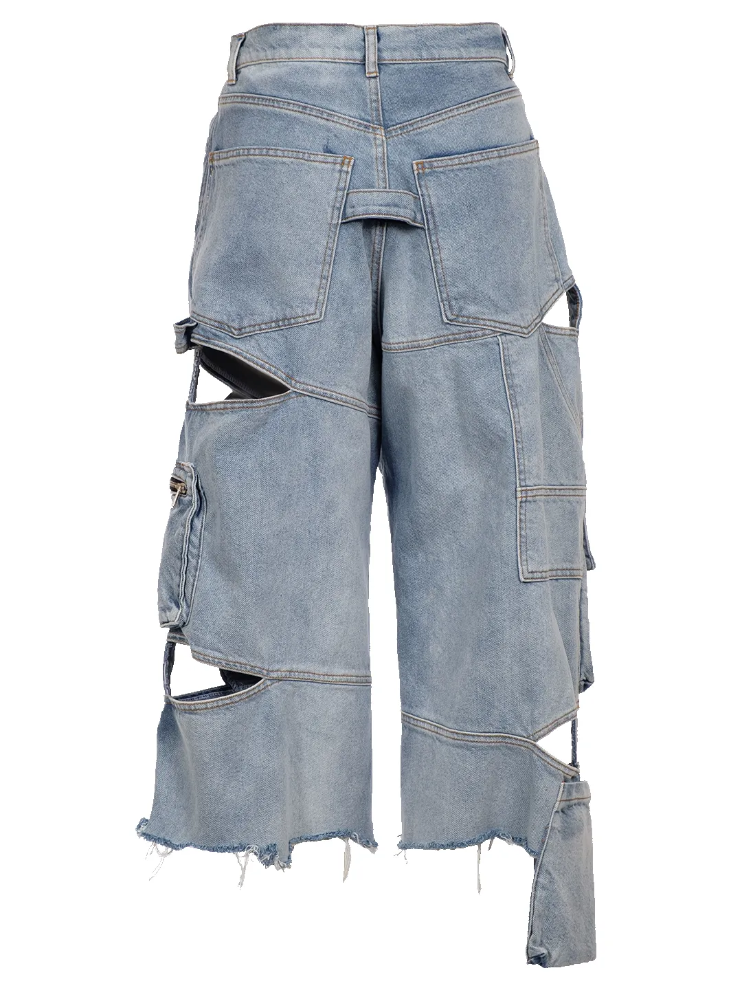 Denim Cargo Cut Out Shorts sold by Natasha Zinko product image thumbnail 3