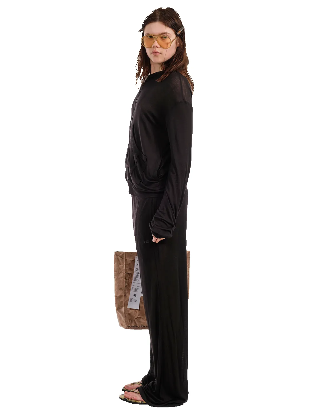 MESH UNDERWEAR HOODIE sold by Natasha Zinko product image thumbnail 3