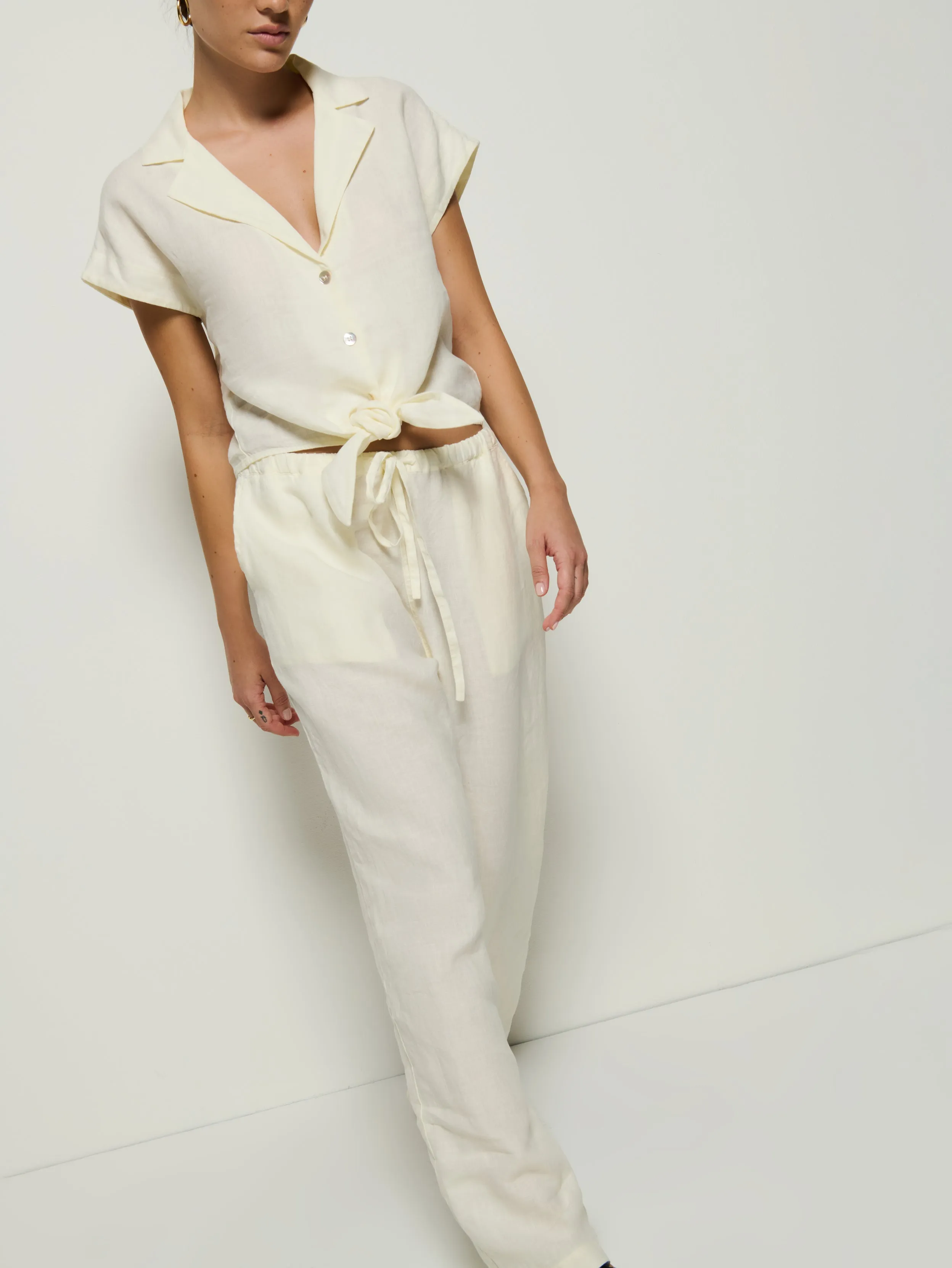 Lucia Tie Linen Pant sold by Nation LTD product image thumbnail 2