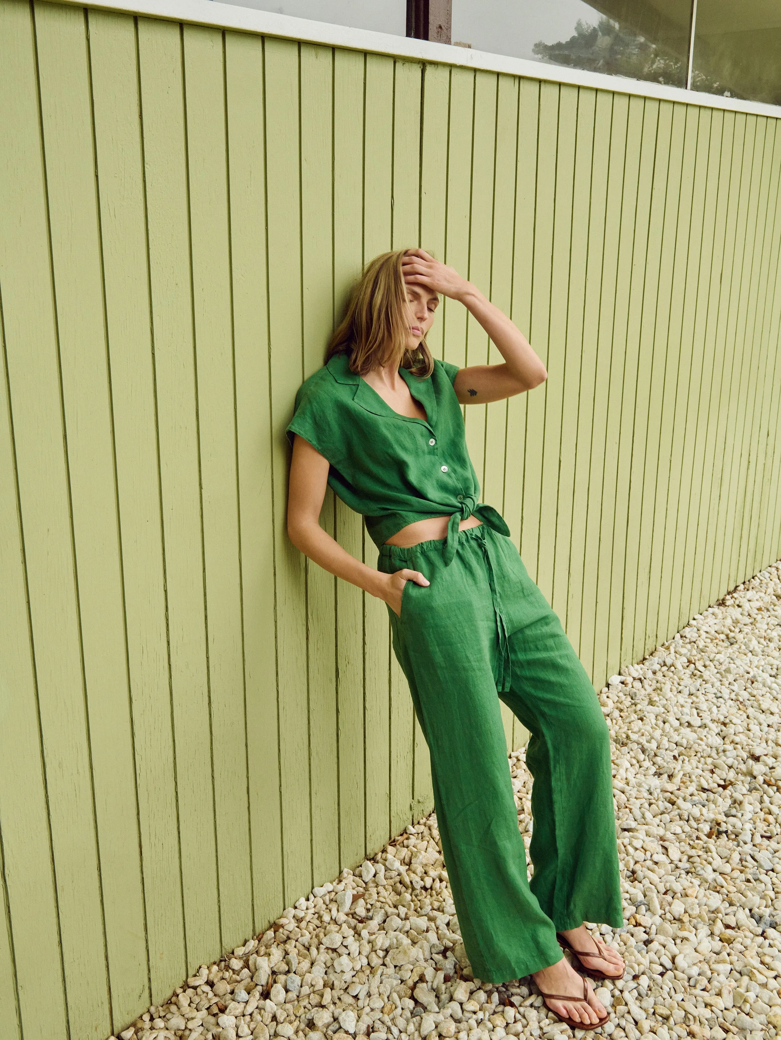 Lucia Tie Linen Pant sold by Nation LTD product image thumbnail 5