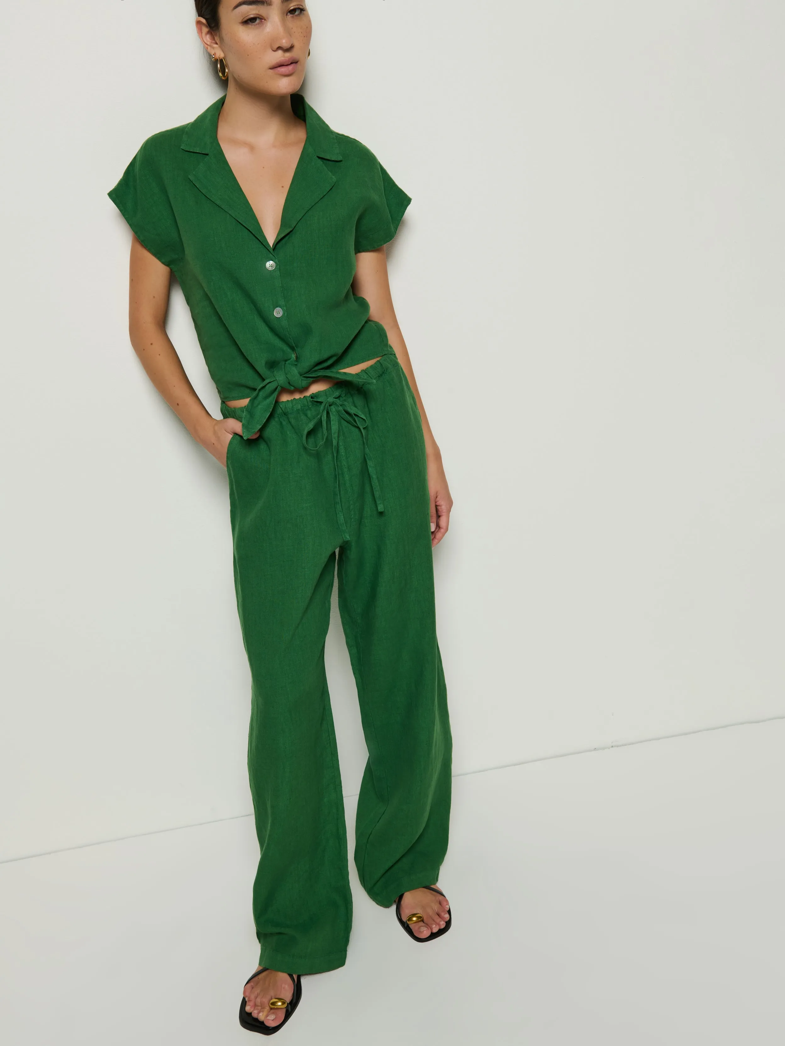 Lucia Tie Linen Pant sold by Nation LTD product image thumbnail 4