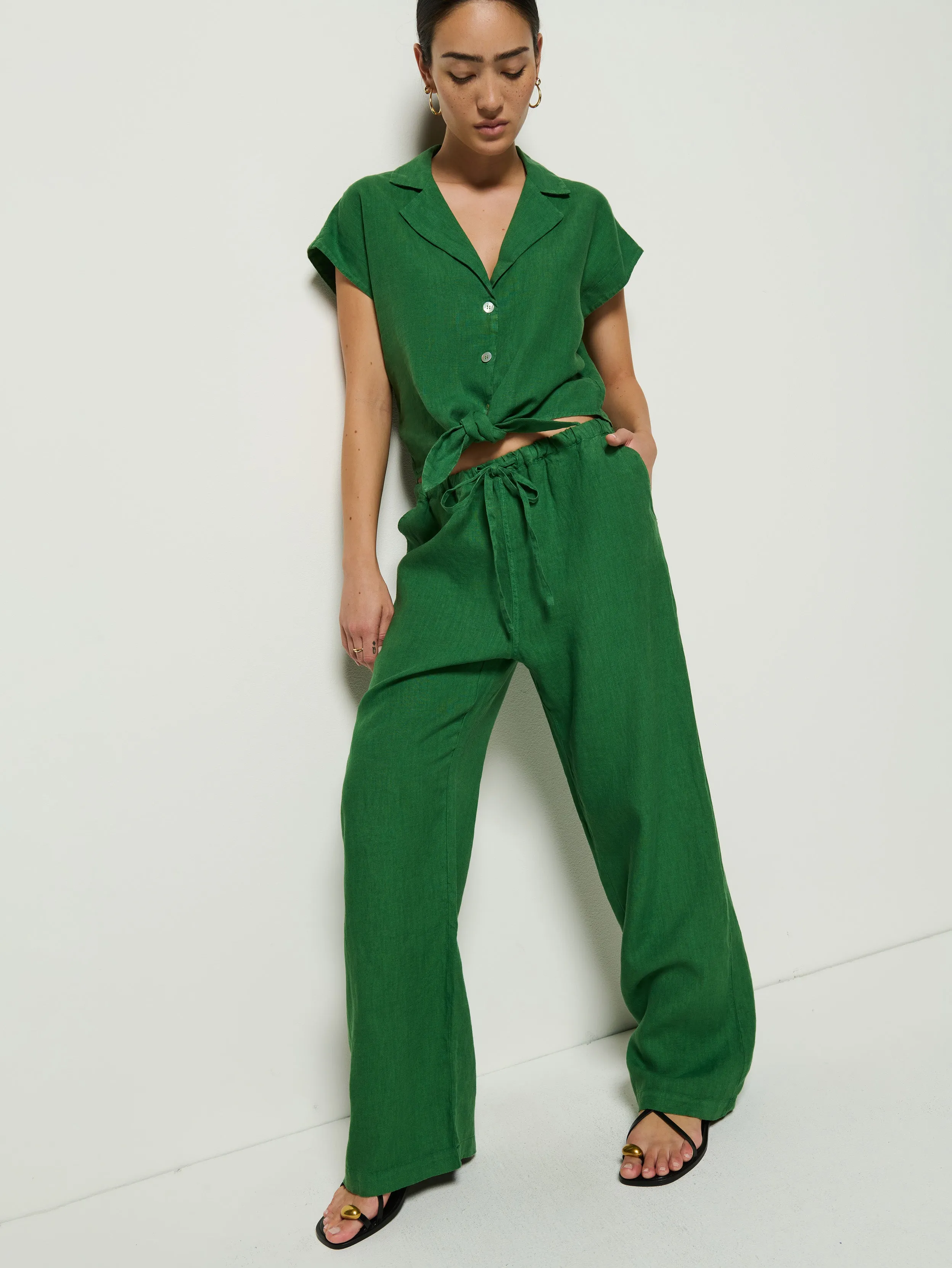 Lucia Tie Linen Pant sold by Nation LTD product image thumbnail 3