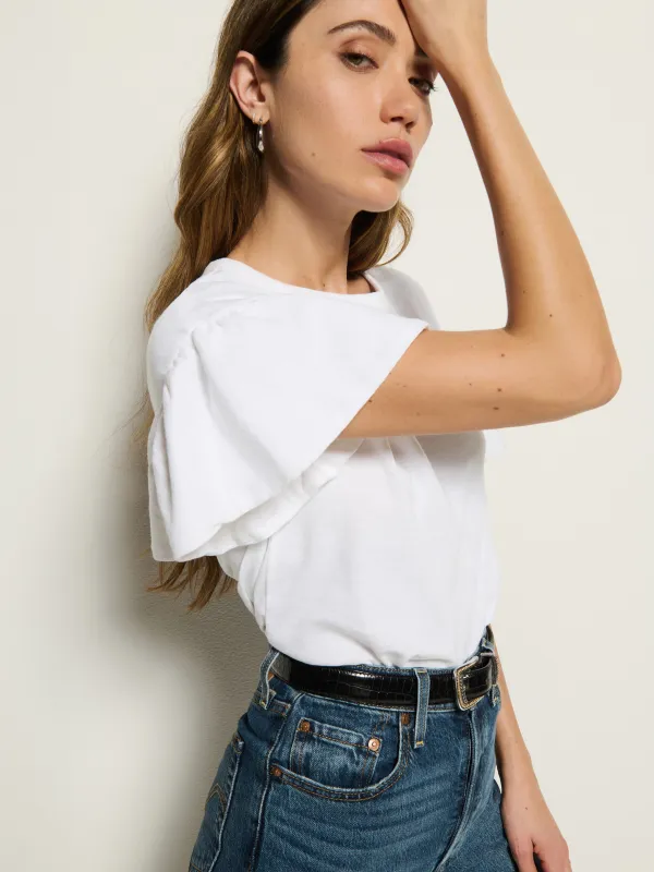 Camille Ruffle Tee made by Nation Los Angeles