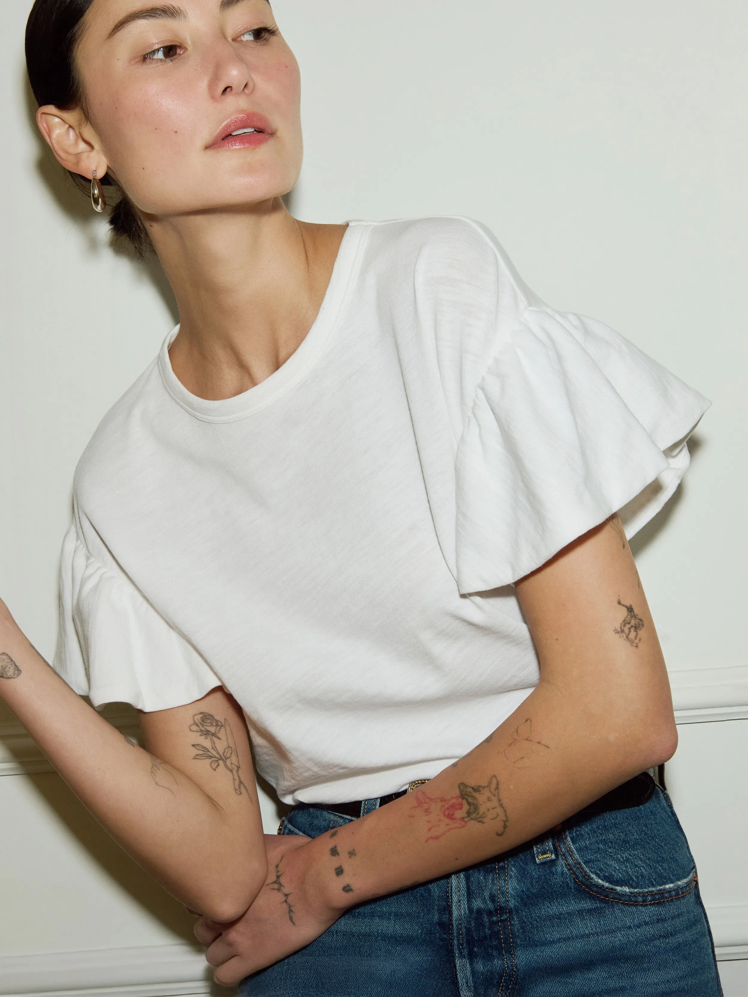 Camille Ruffle Tee sold by Nation LTD product image thumbnail 2