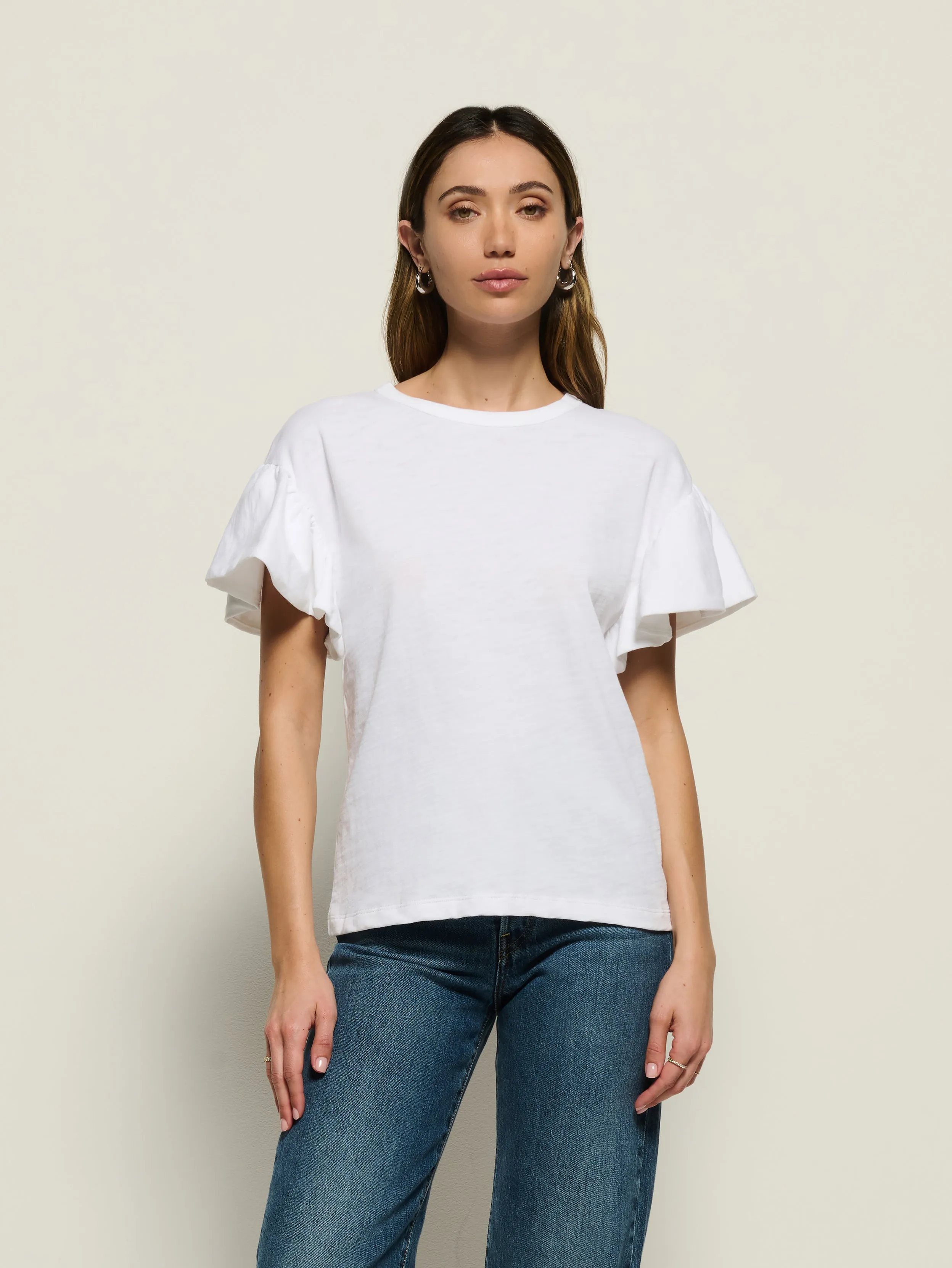 Camille Ruffle Tee sold by Nation LTD product image thumbnail 4