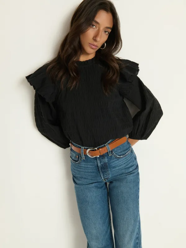 Aria Ruffle Top sold by Nation LTD