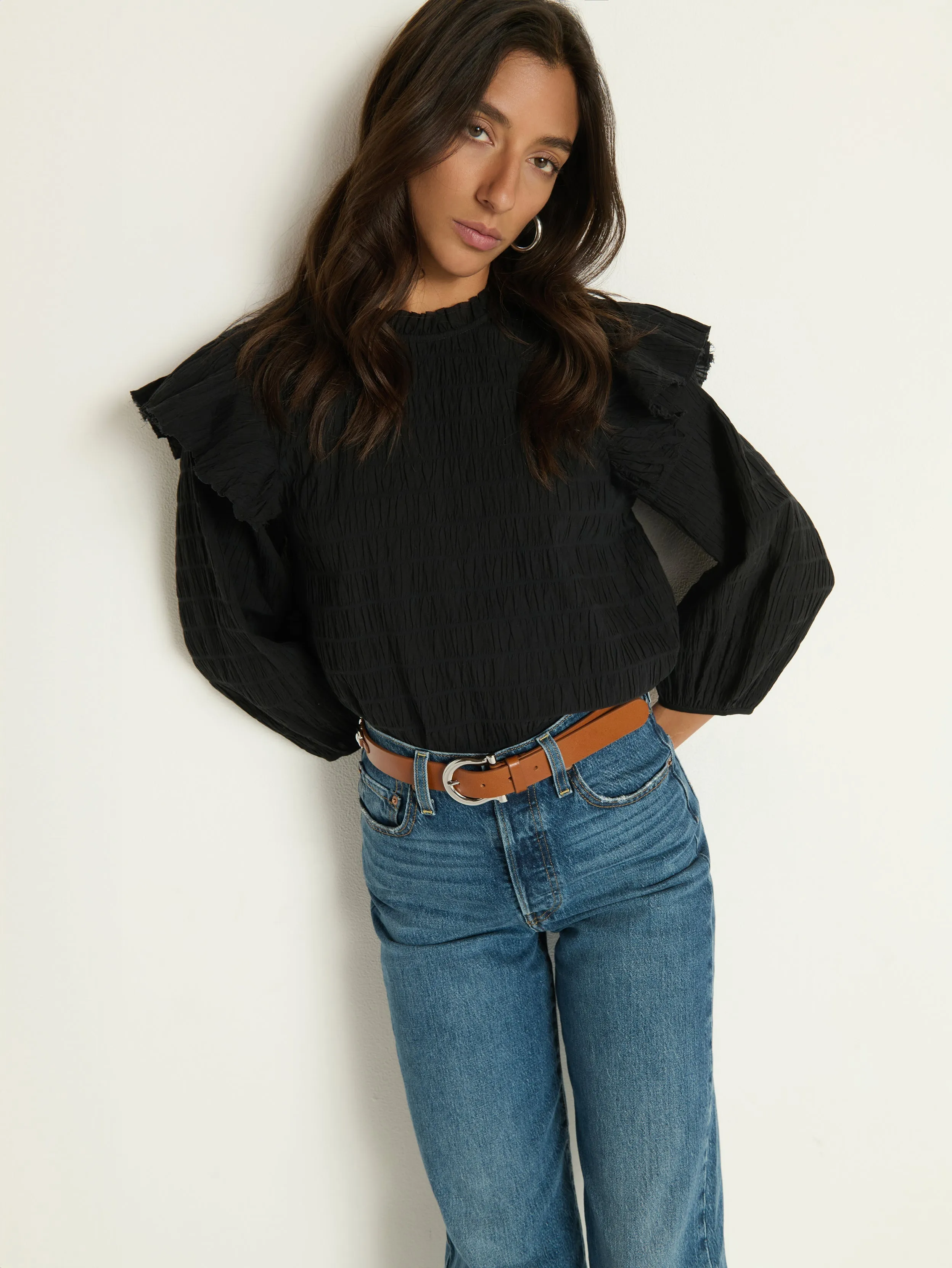 Aria Ruffle Top sold by Nation LTD