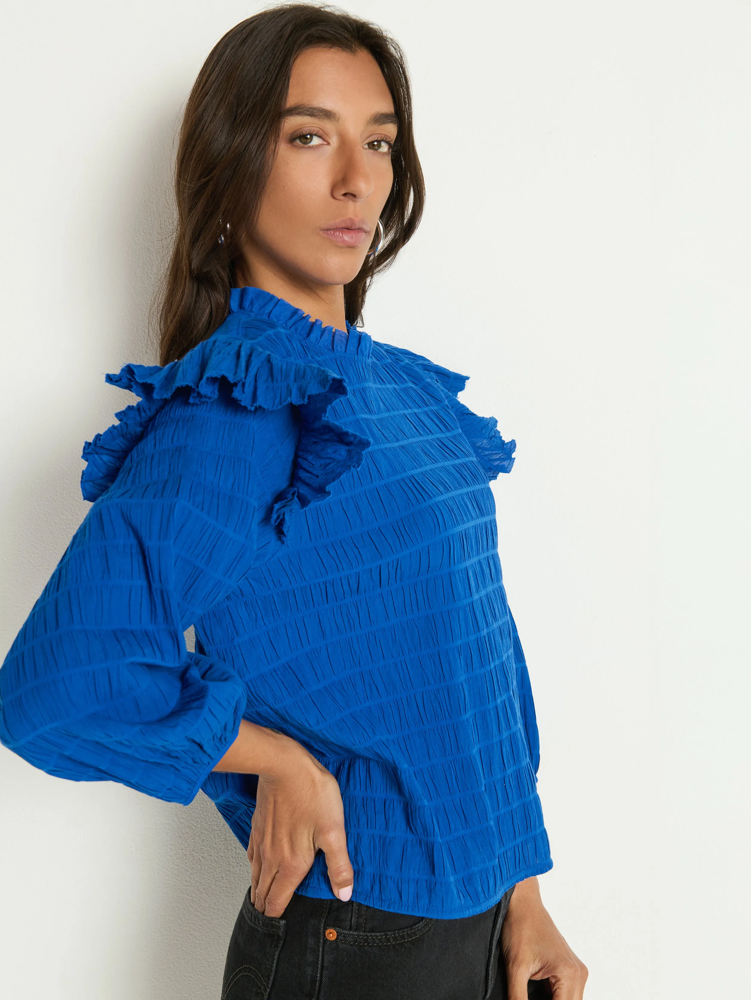 Aria Ruffle Top sold by Nation LTD product image thumbnail 3