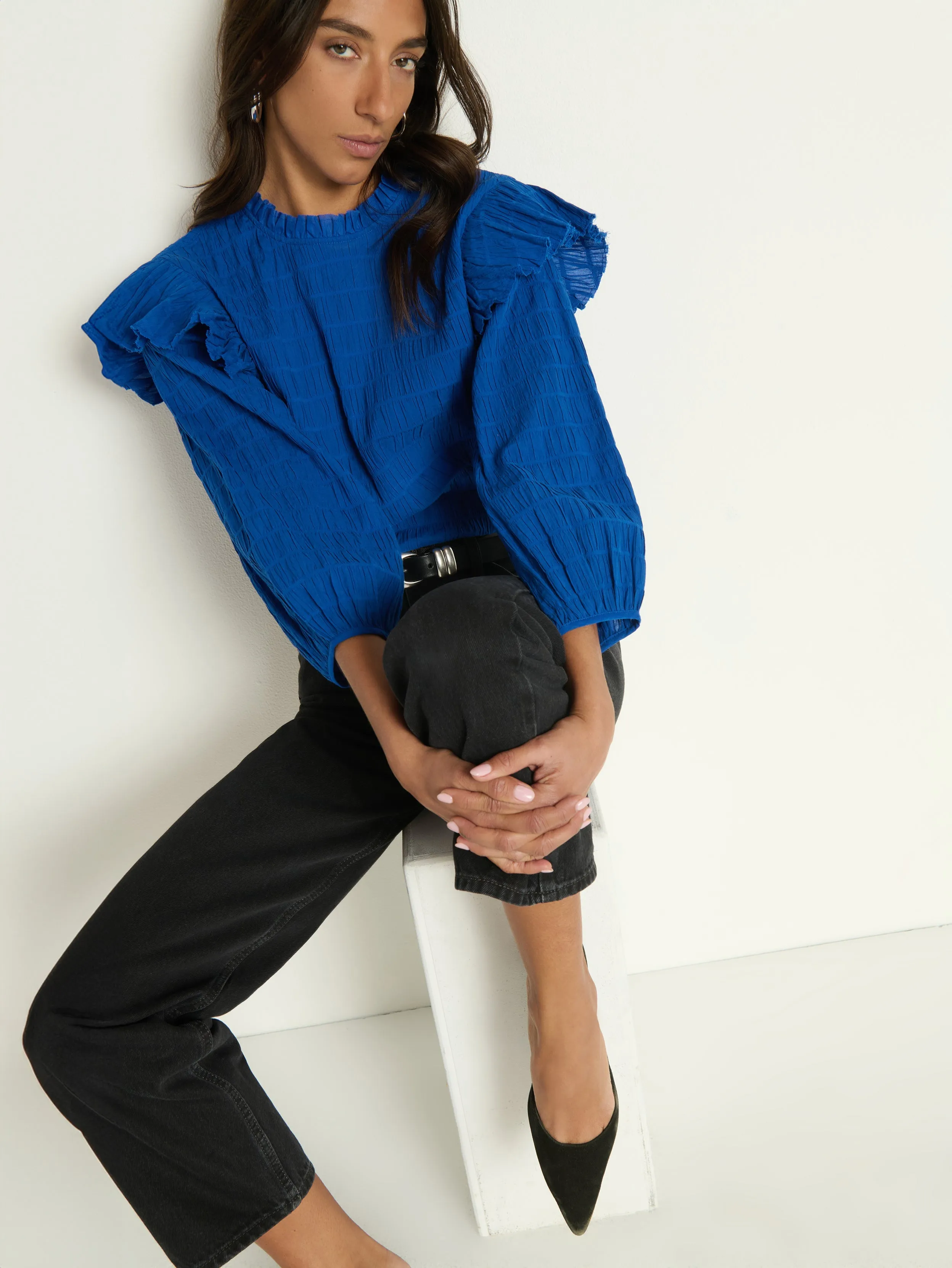 Aria Ruffle Top sold by Nation LTD product image thumbnail 2