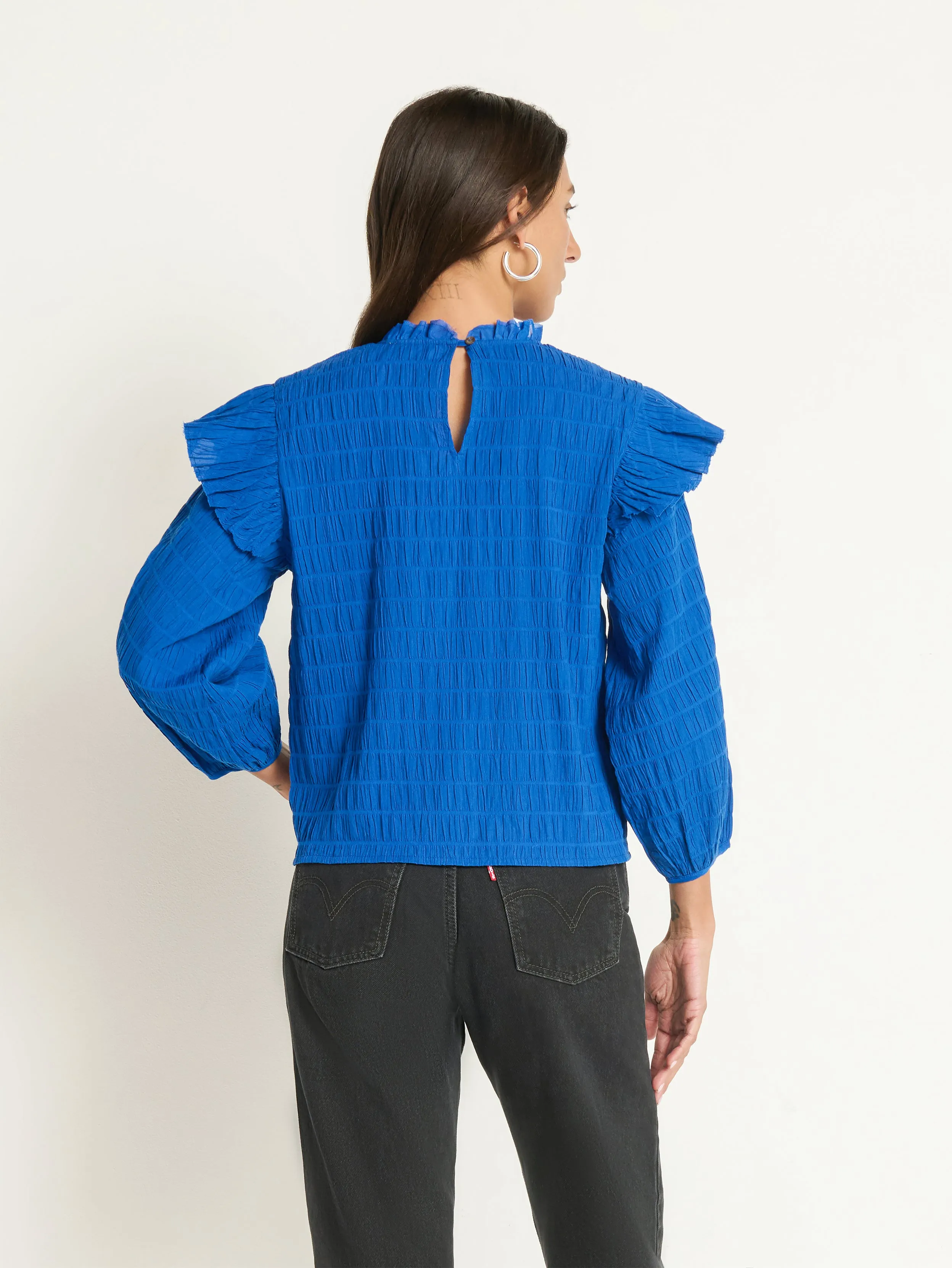 Aria Ruffle Top sold by Nation LTD product image thumbnail 4