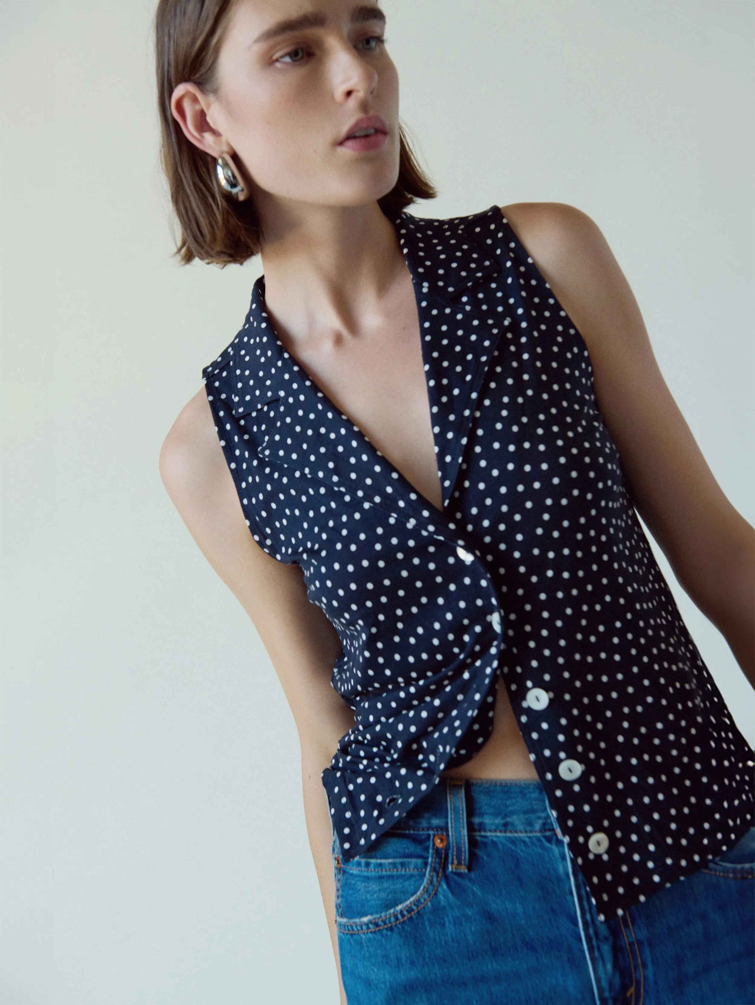 Caia Polka Dot Tank sold by Nation LTD product image thumbnail 2