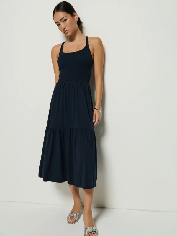 Penelope Smocked Midi sold by Nation LTD