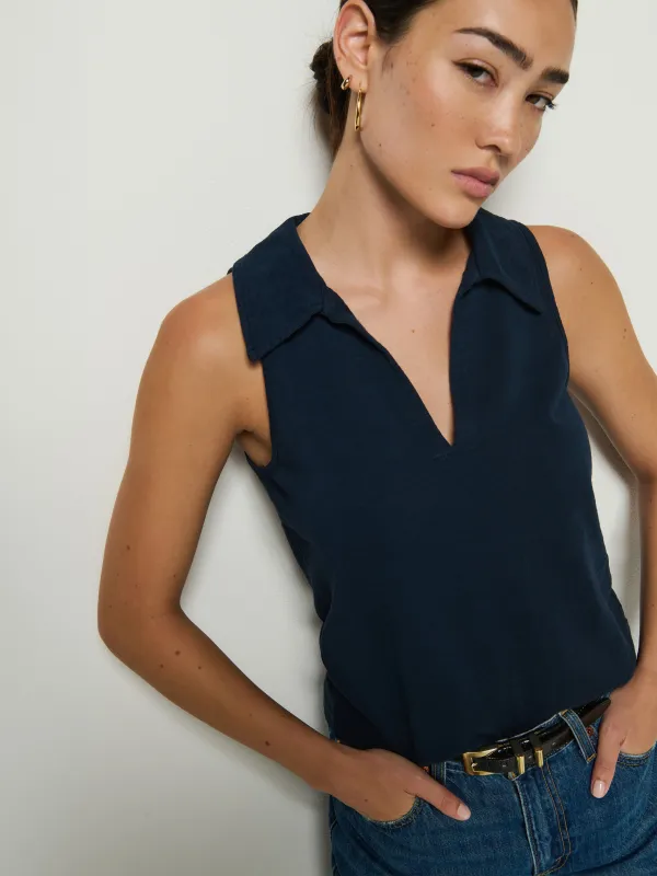 Roberta Collared Tank sold by Nation LTD