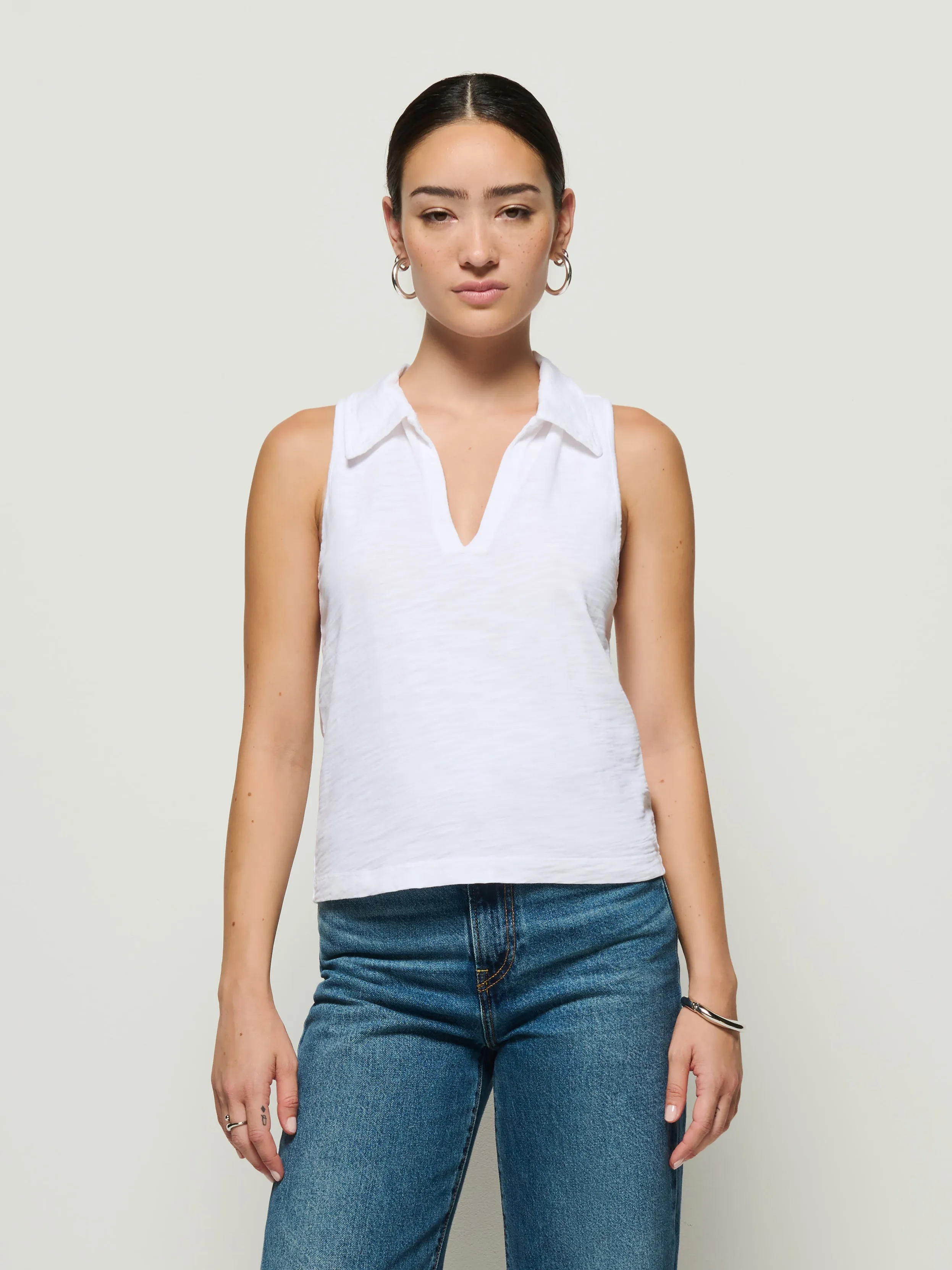 Roberta Collared Tank sold by Nation LTD product image thumbnail 4