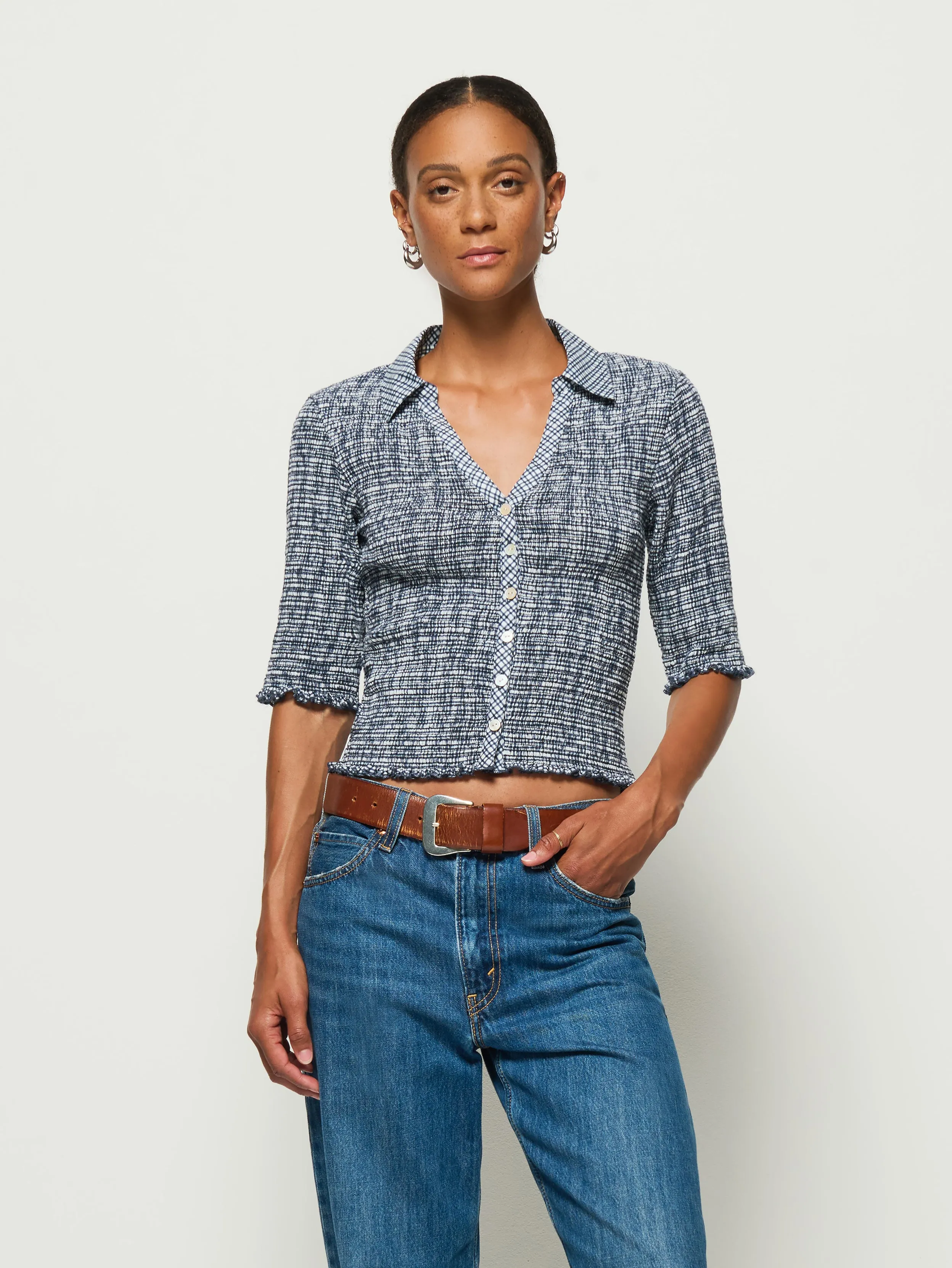 Peggy Smocked Top sold by Nation LTD product image thumbnail 4