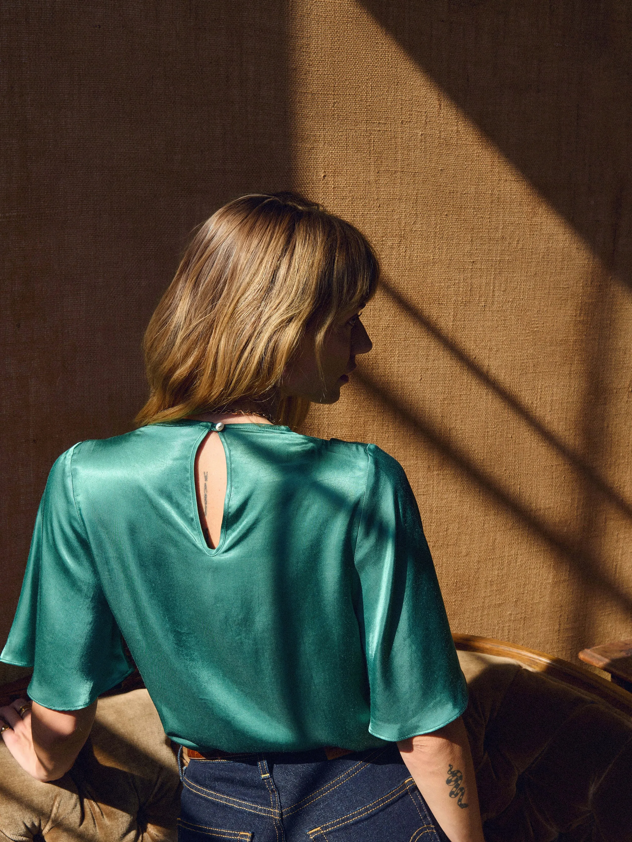 Karine Cowl Blouse sold by Nation LTD product image thumbnail 2