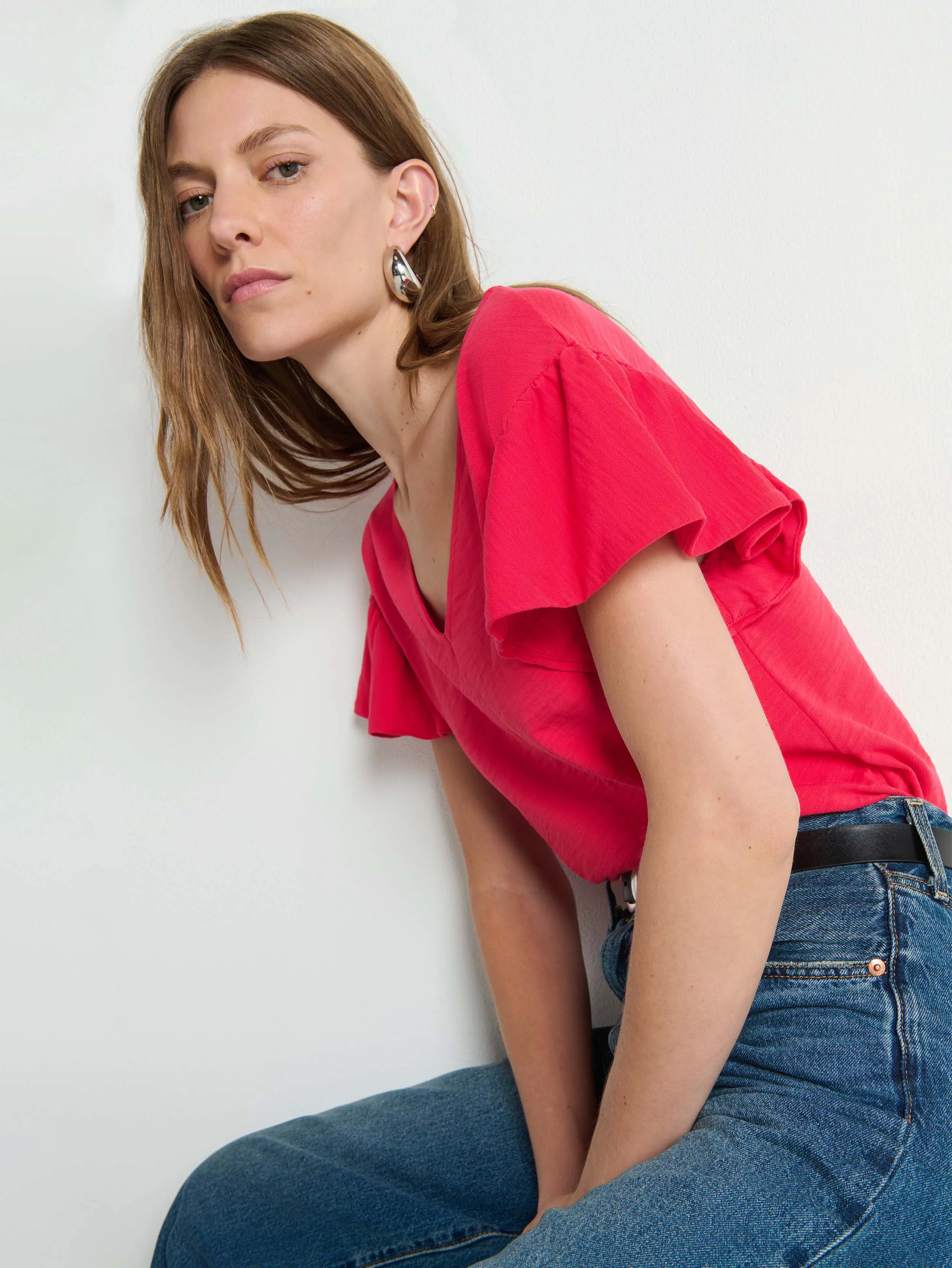 Emmy Flutter Sleeve Tee sold by Nation LTD product image thumbnail 2