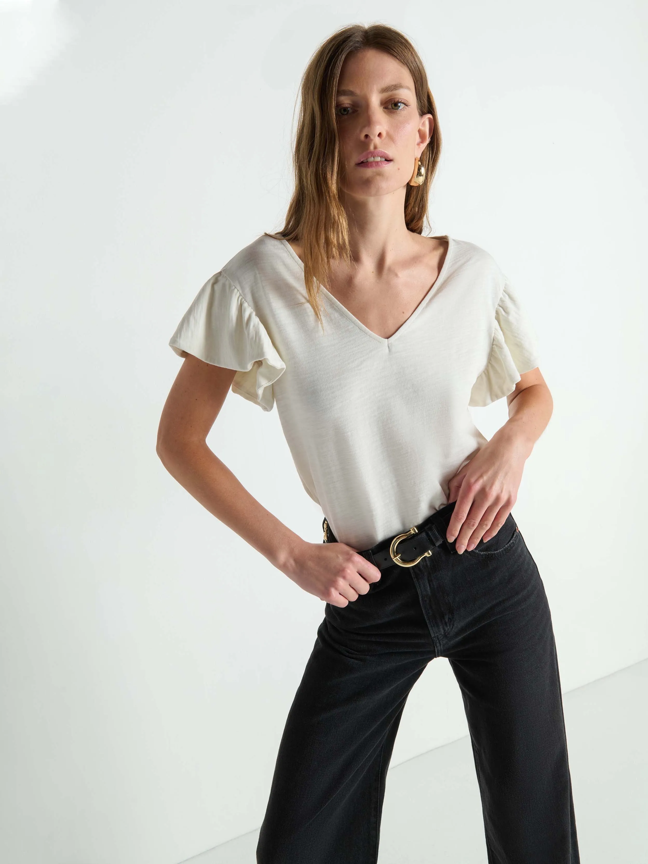 Emmy Flutter Sleeve Tee sold by Nation LTD product image thumbnail 2