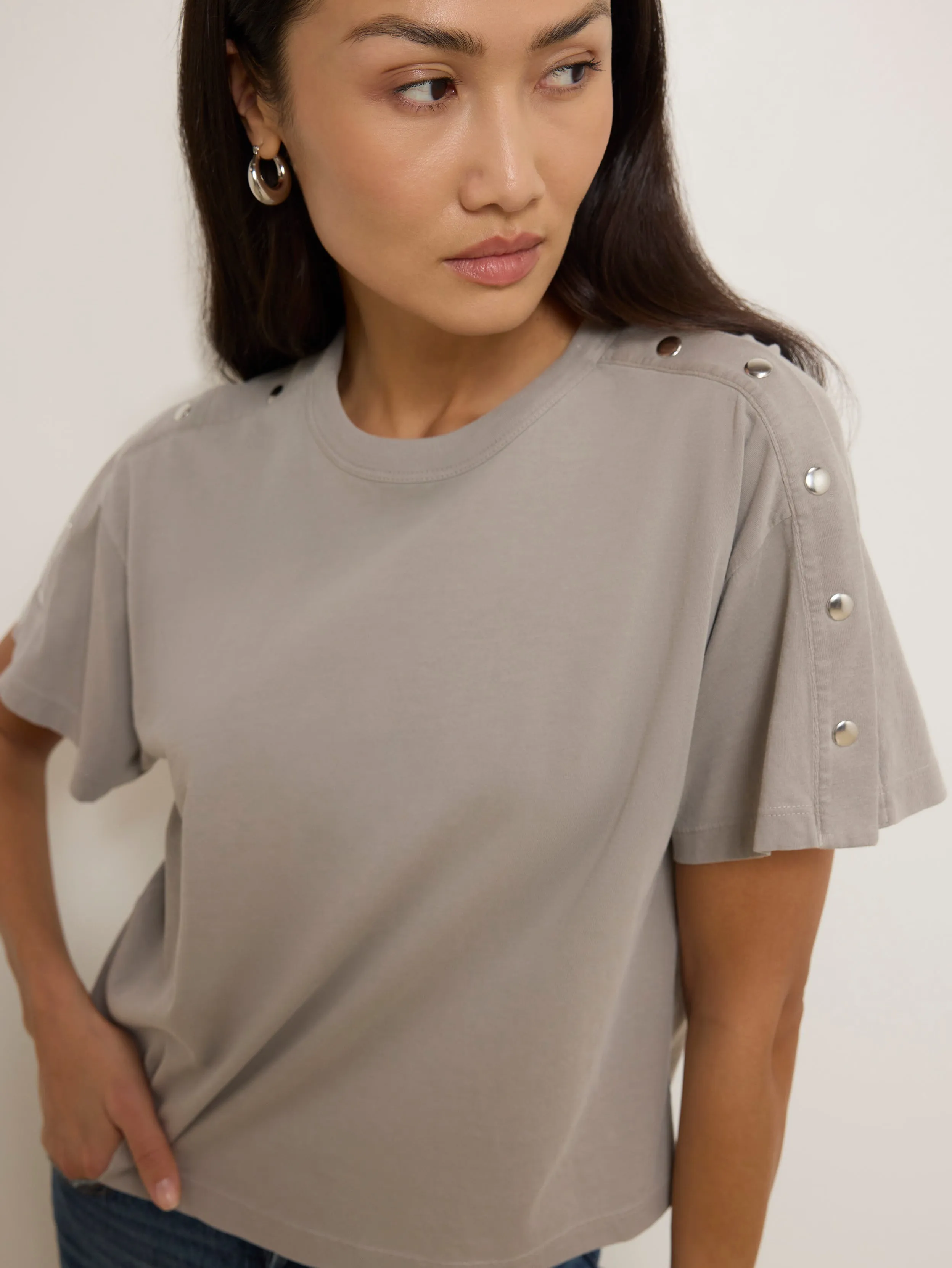 Ada Button Tee sold by Nation LTD product image thumbnail 3