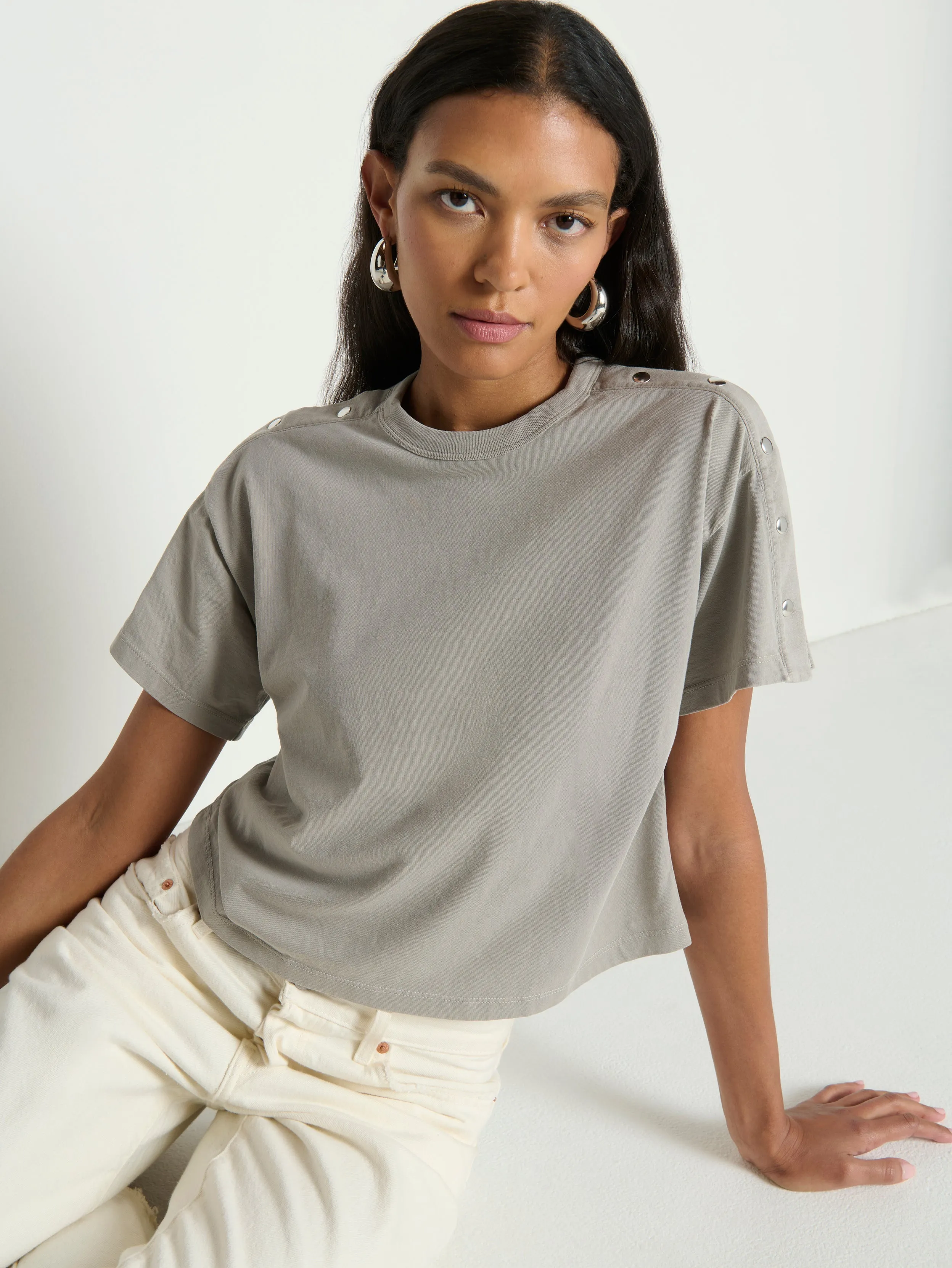 Ada Button Tee sold by Nation LTD product image thumbnail 2