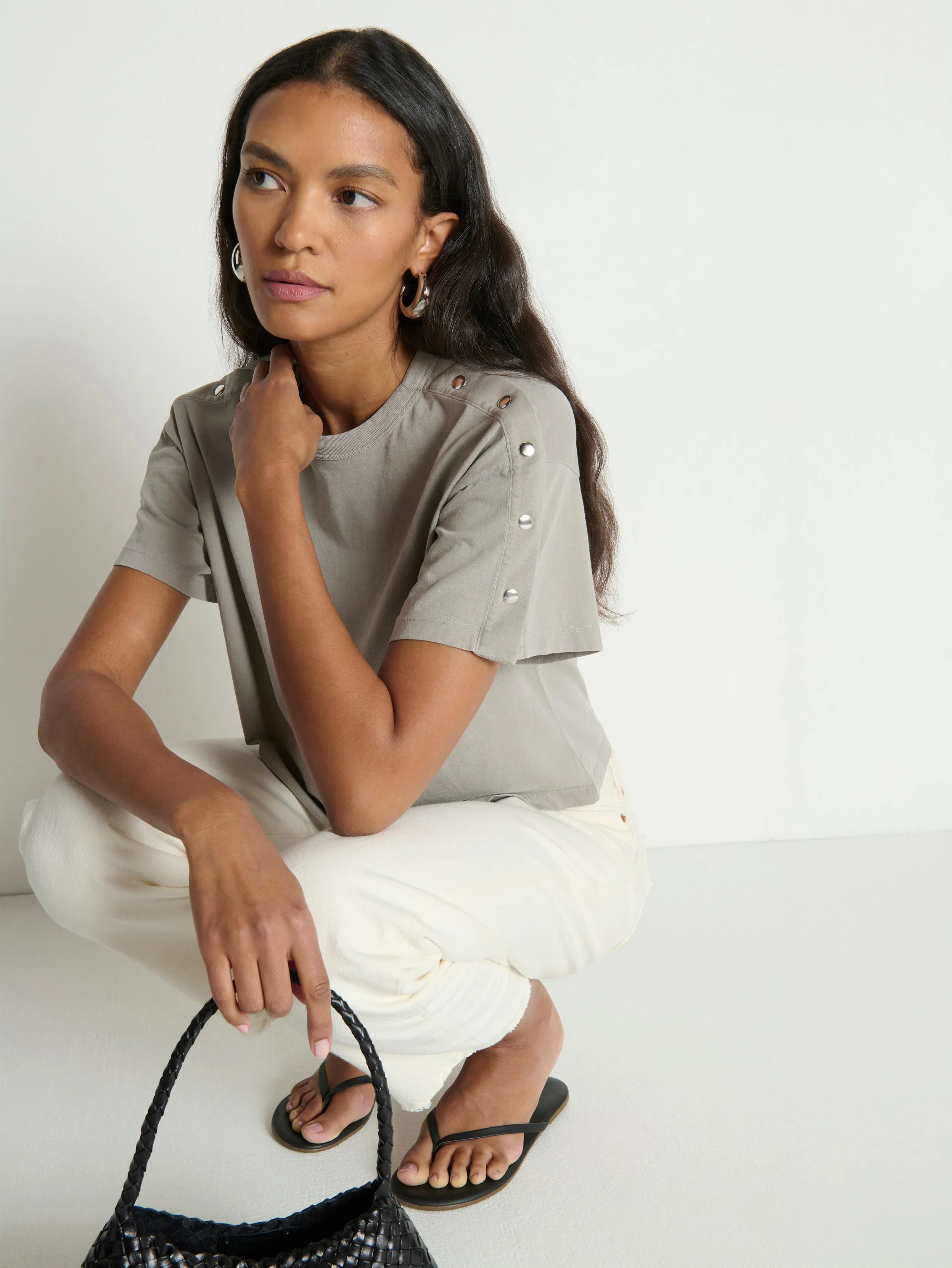 Ada Button Tee sold by Nation LTD