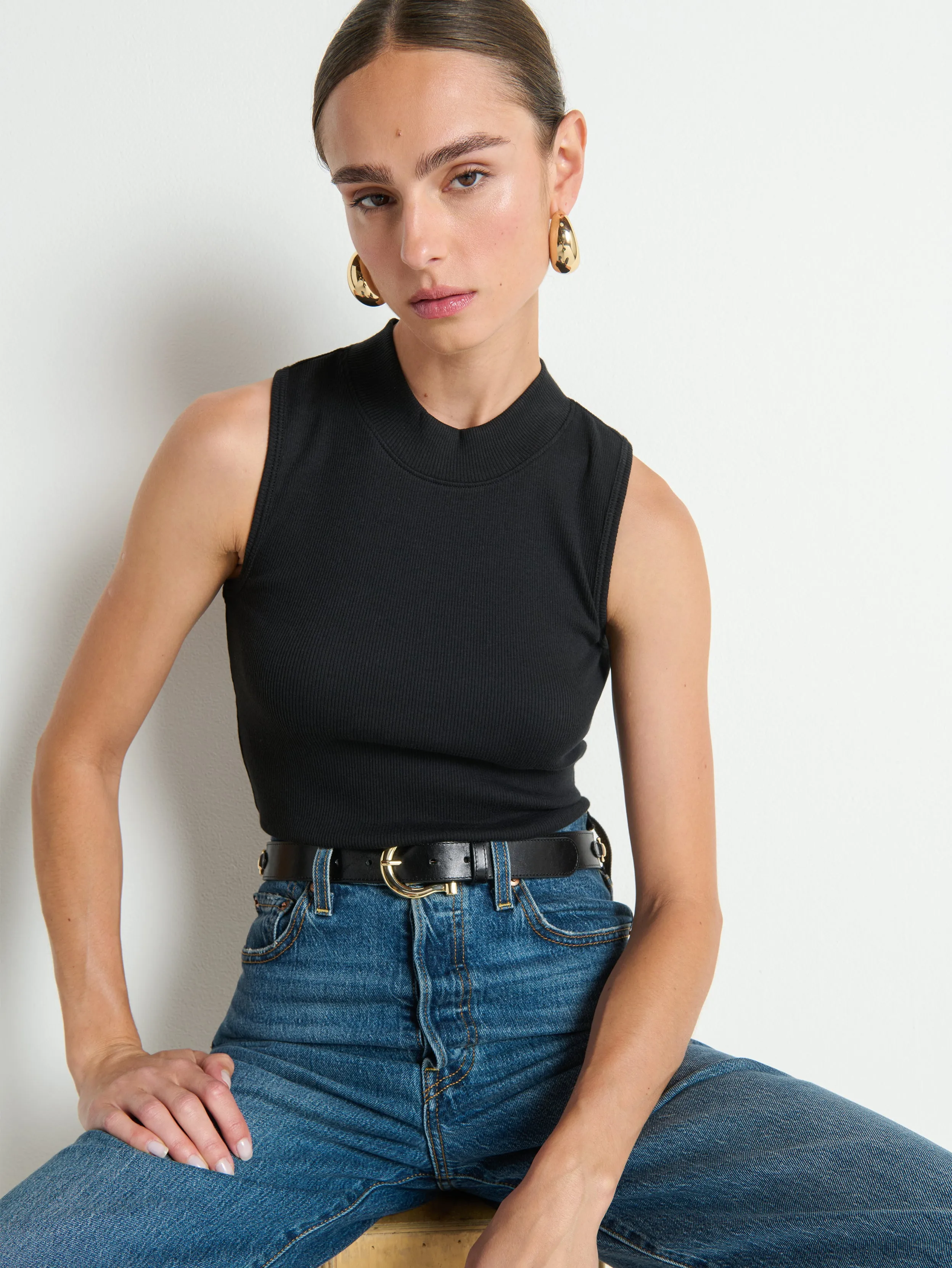 Joan Ribbed Tank sold by Nation LTD product image thumbnail 3