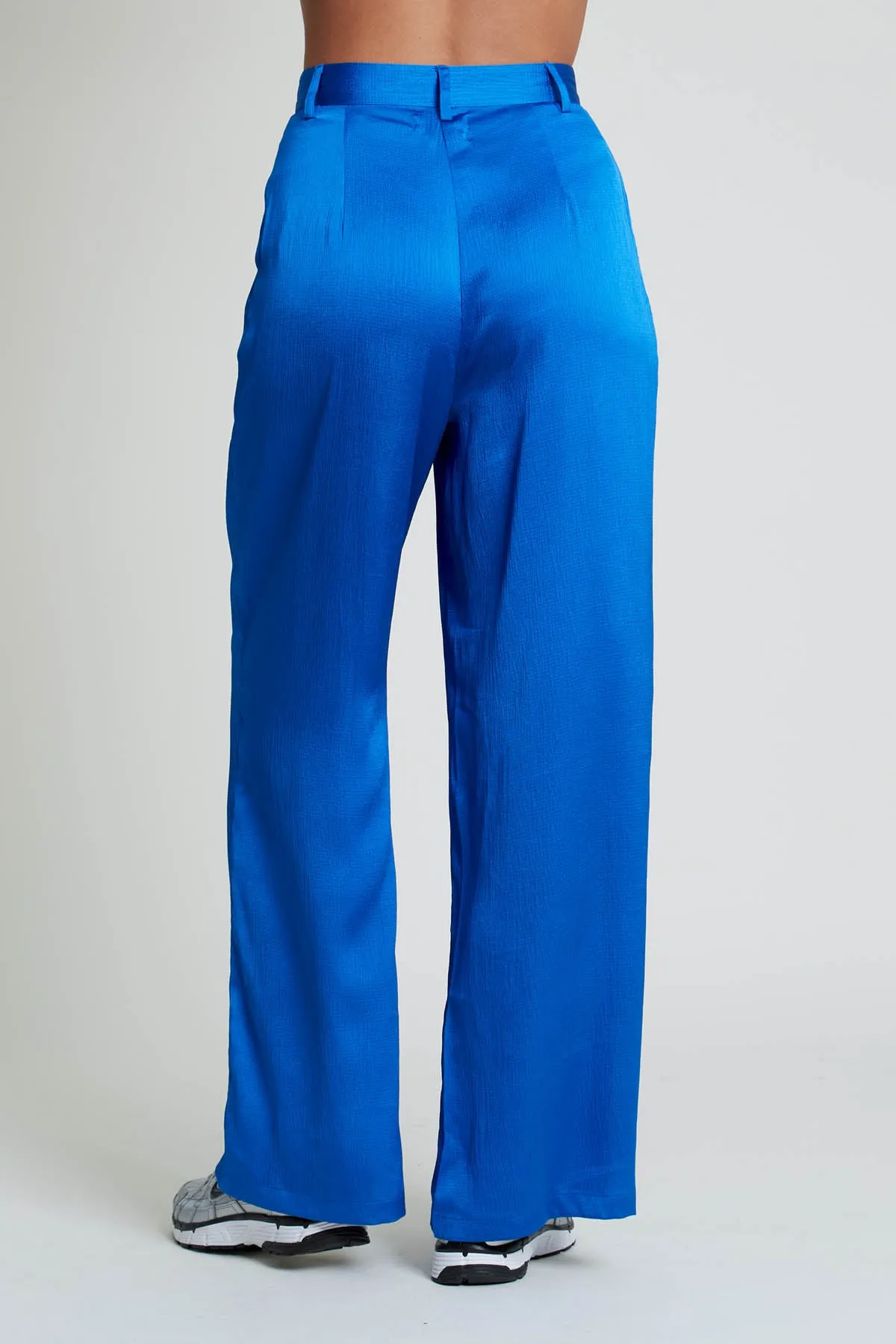 GIA TEXTURED SATIN WIDE LEG TROUSERS sold by NATIVE YOUTH product image thumbnail 3