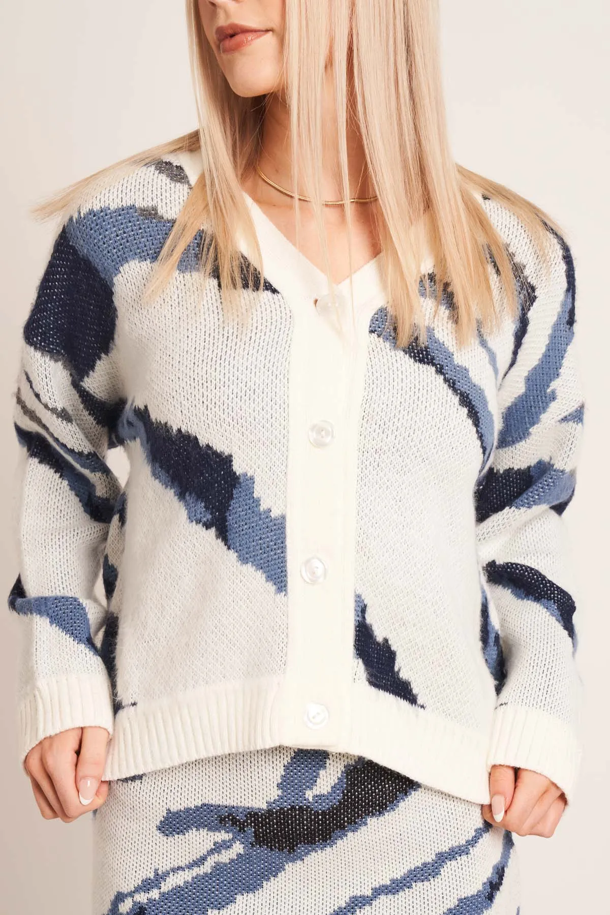 WAVELET KNIT CARDIGAN sold by NATIVE YOUTH product image thumbnail 3